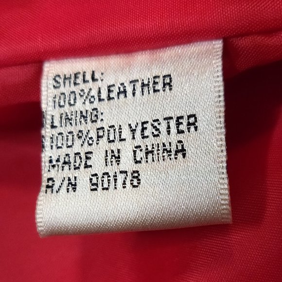 Yvonne La Marie Red Suede Leather Full Zip Jacket Women's SIZE 12 - Picture 6 of 7